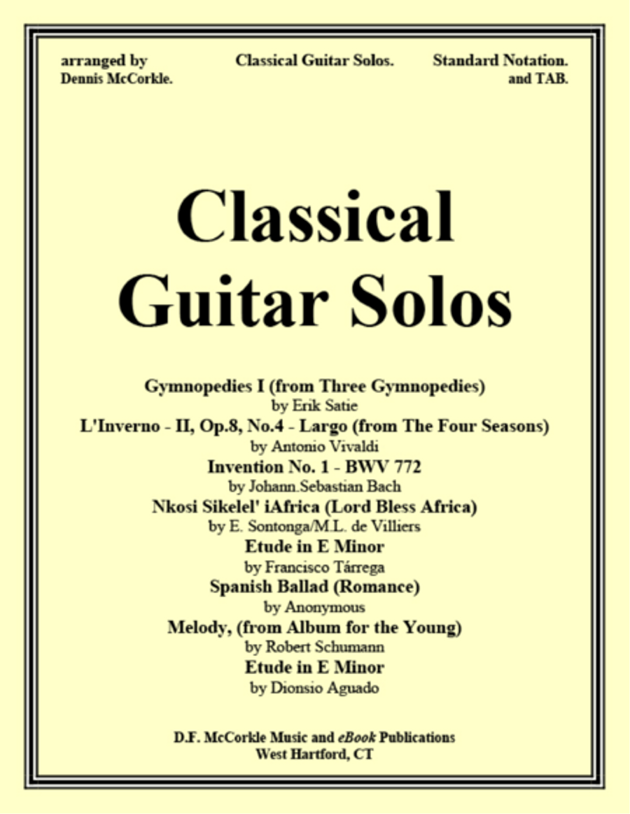 Classical Guitar Solos (Collection) Acoustic Guitar scores gallery preview page 1