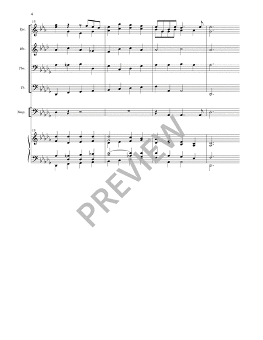 The Day of Resurrection / Lead On, O King Eternal - Full Score and Parts 4-Part scores gallery preview page 5