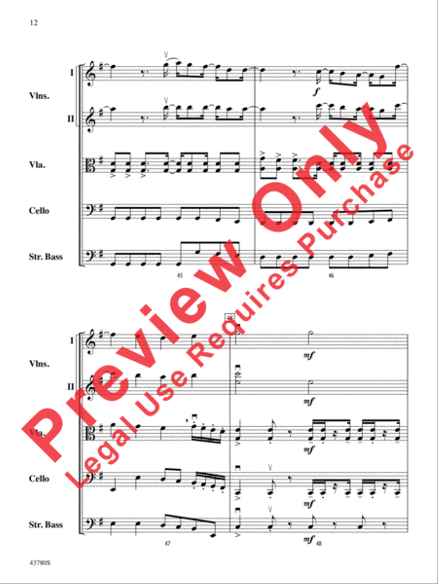 Bring Me to Life Bring Me to Life String Orchestra scores gallery preview page 13