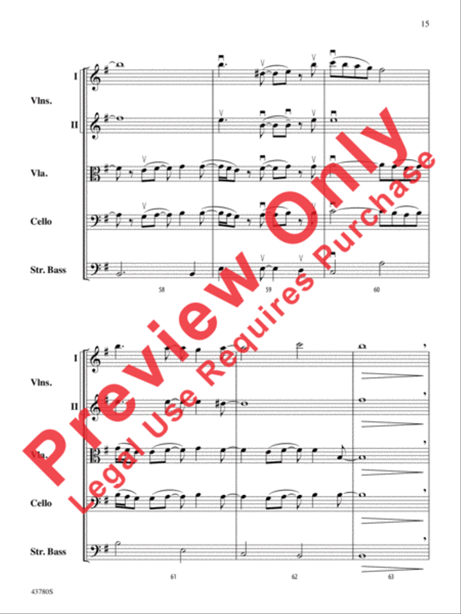 Bring Me to Life Bring Me to Life String Orchestra scores gallery preview page 16