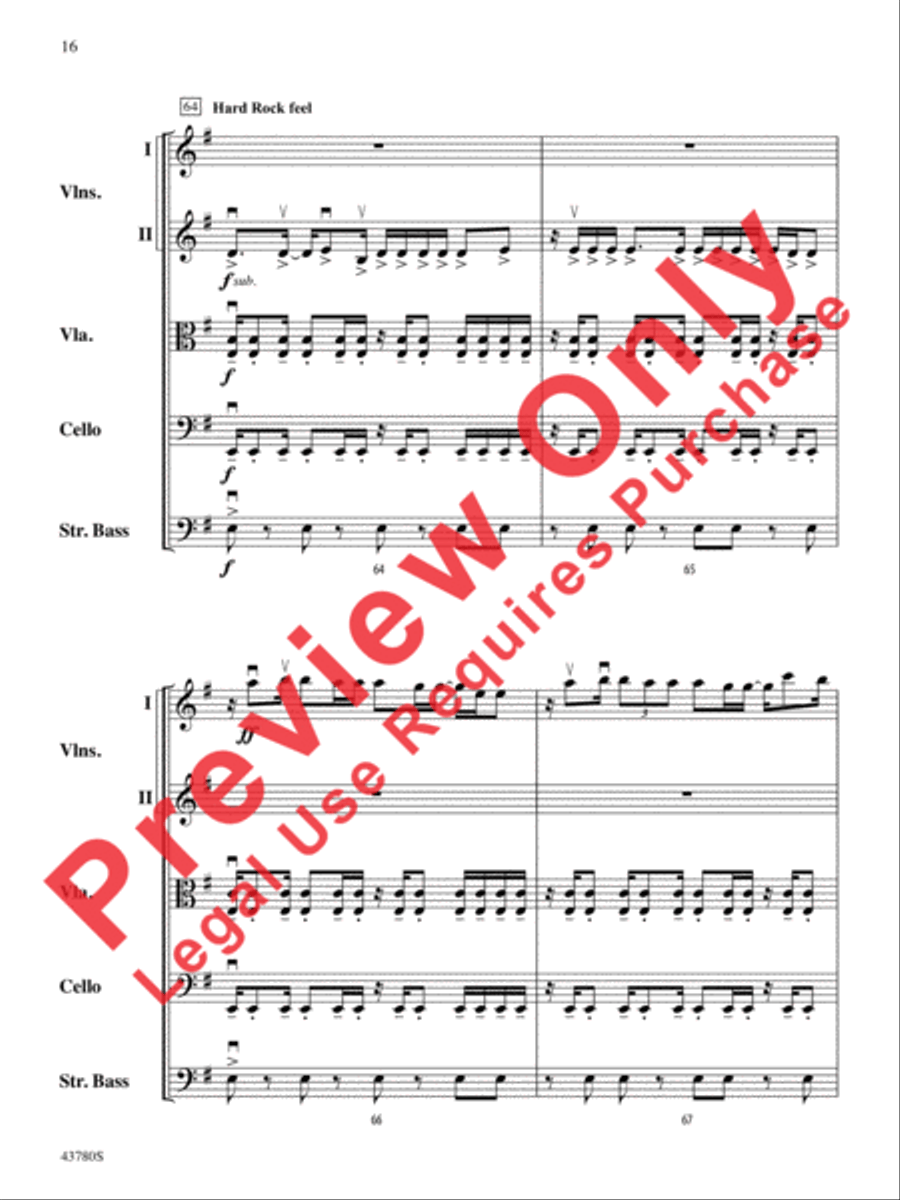 Bring Me to Life Bring Me to Life String Orchestra scores gallery preview page 17