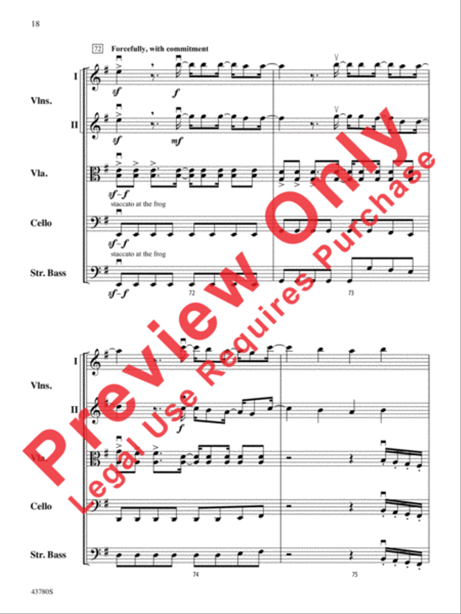 Bring Me to Life Bring Me to Life String Orchestra scores gallery preview page 19
