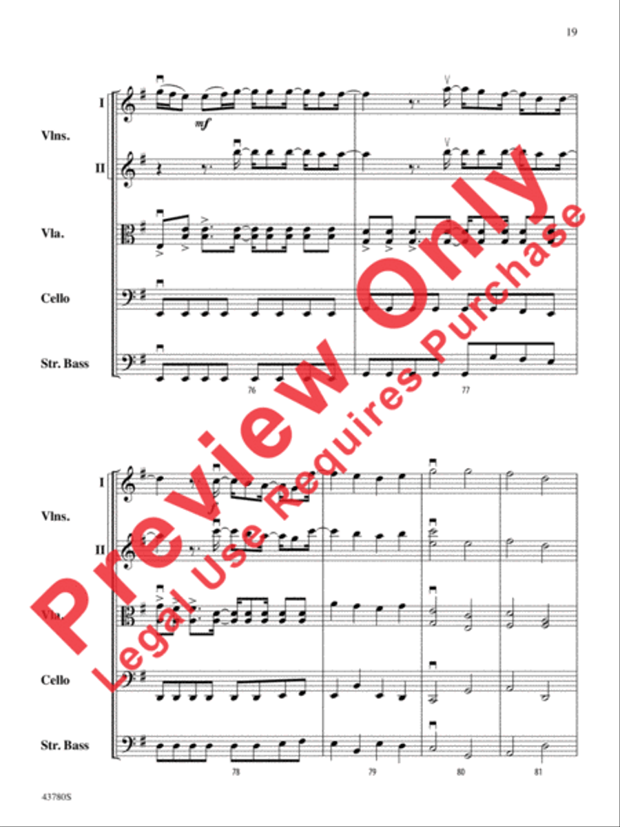Bring Me to Life Bring Me to Life String Orchestra scores gallery preview page 20