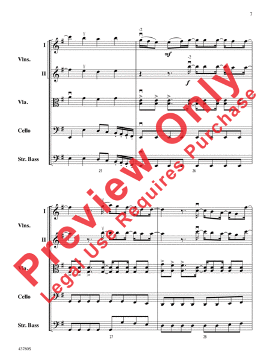 Bring Me to Life Bring Me to Life String Orchestra scores gallery preview page 8