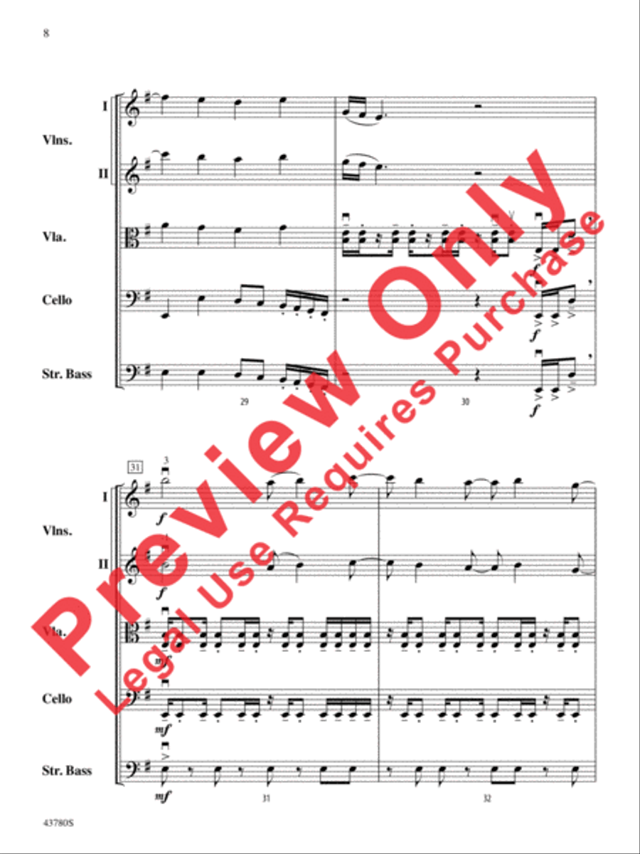Bring Me to Life Bring Me to Life String Orchestra scores gallery preview page 9