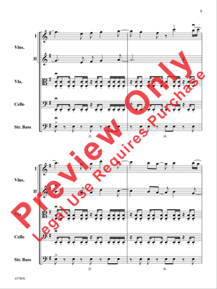 Bring Me to Life Bring Me to Life String Orchestra scores gallery preview page 10