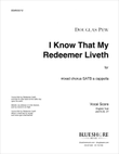 I Know That My Redeemer Liveth