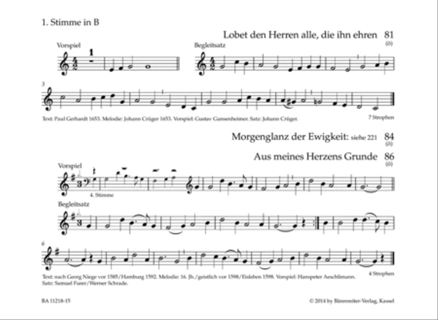 Blaserbuch zum Gotteslob (1st part in B-flat) Soprano Saxophone scores gallery preview page 2