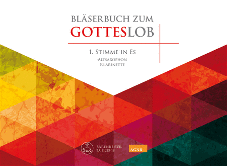 Blaserbuch zum Gotteslob (1st part in E-flat) Alto Saxophone scores gallery preview page 1