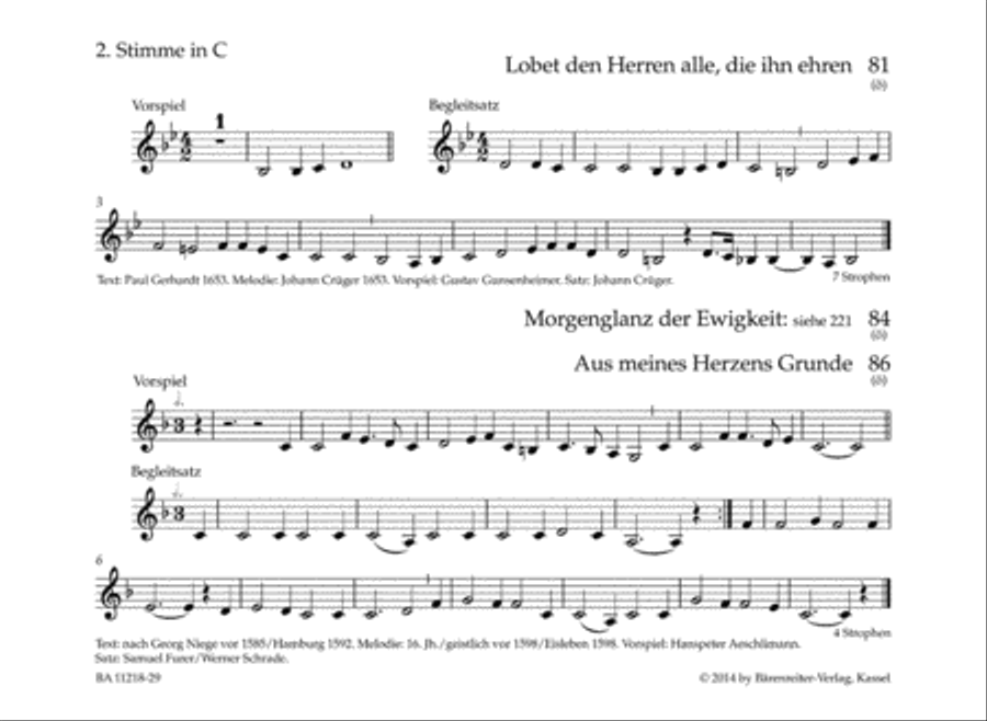 Bläserbuch zum Gotteslob Voice scores gallery preview page 2
