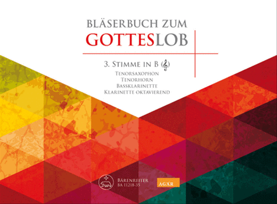Blaserbuch zum Gotteslob (3rd part in C (violin clef)) Bass Clarinet scores gallery preview page 1