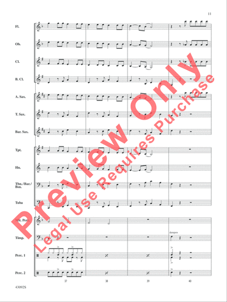 All About That Bass All About That Bass Concert Band scores gallery preview page 12