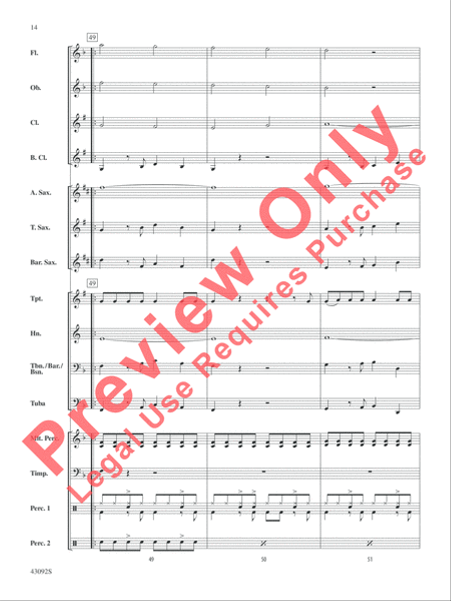 All About That Bass All About That Bass Concert Band scores gallery preview page 15