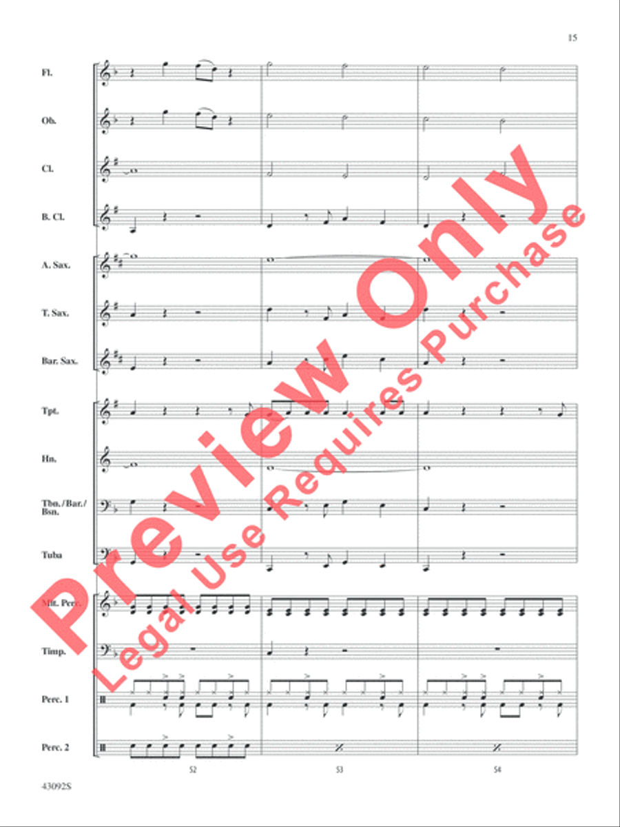 All About That Bass All About That Bass Concert Band scores gallery preview page 16