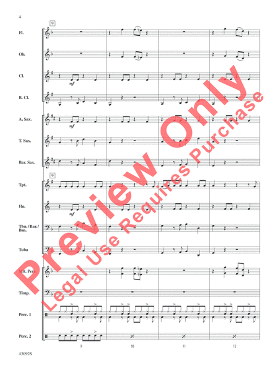 All About That Bass All About That Bass Concert Band scores gallery preview page 5