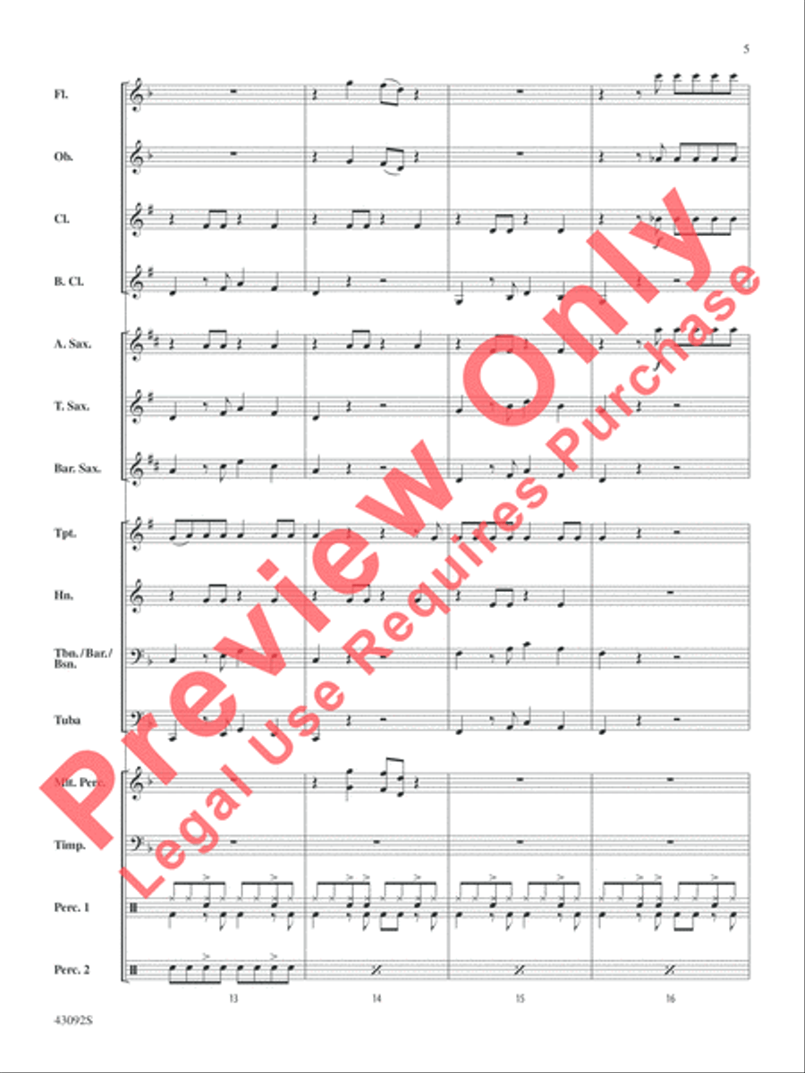 All About That Bass All About That Bass Concert Band scores gallery preview page 6