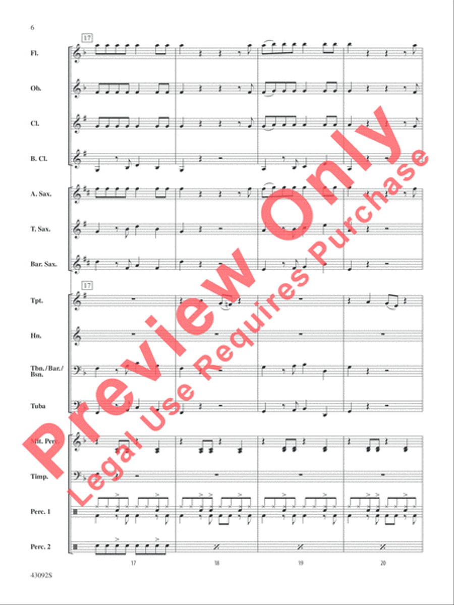 All About That Bass All About That Bass Concert Band scores gallery preview page 7