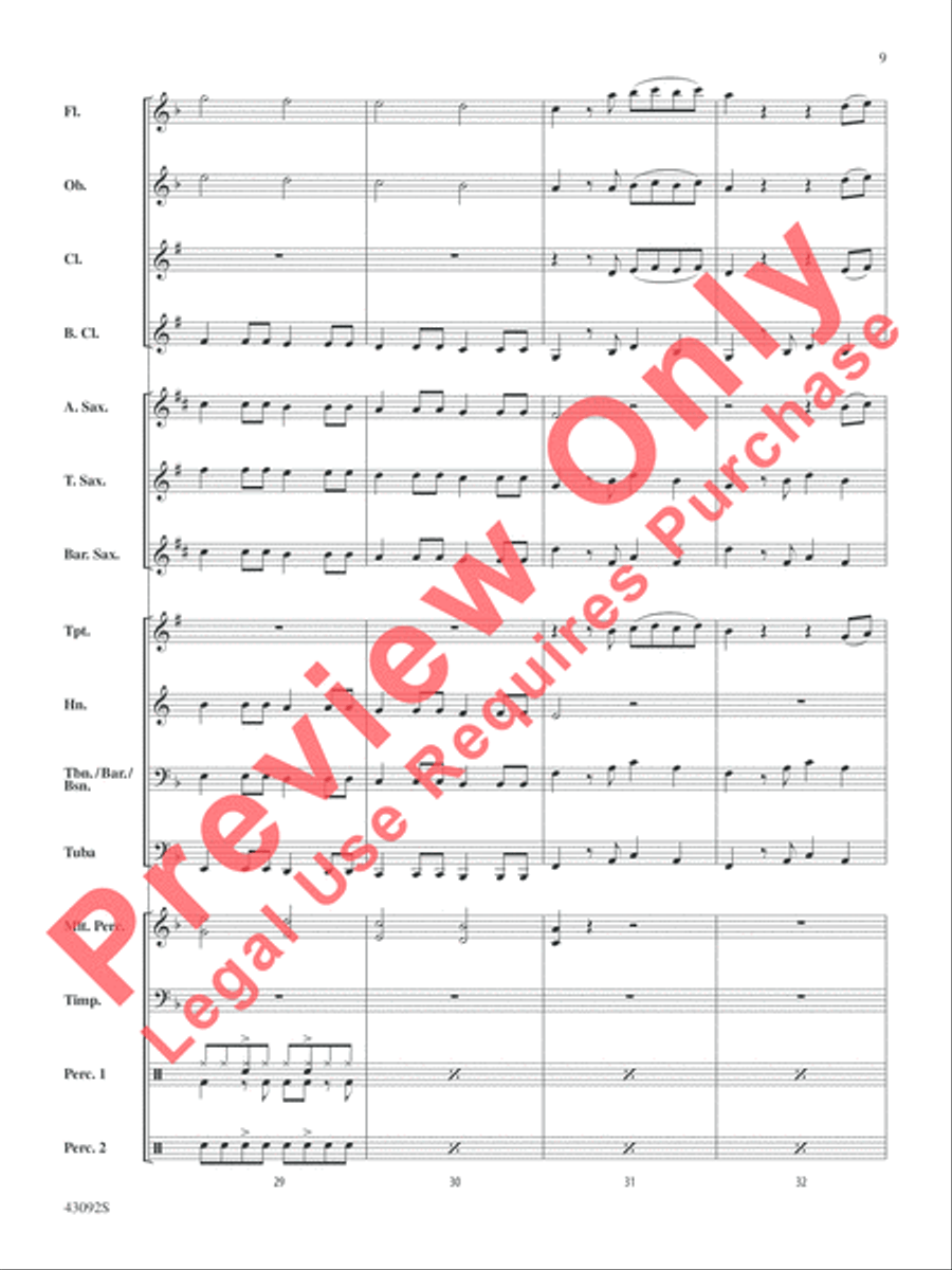 All About That Bass All About That Bass Concert Band scores gallery preview page 10