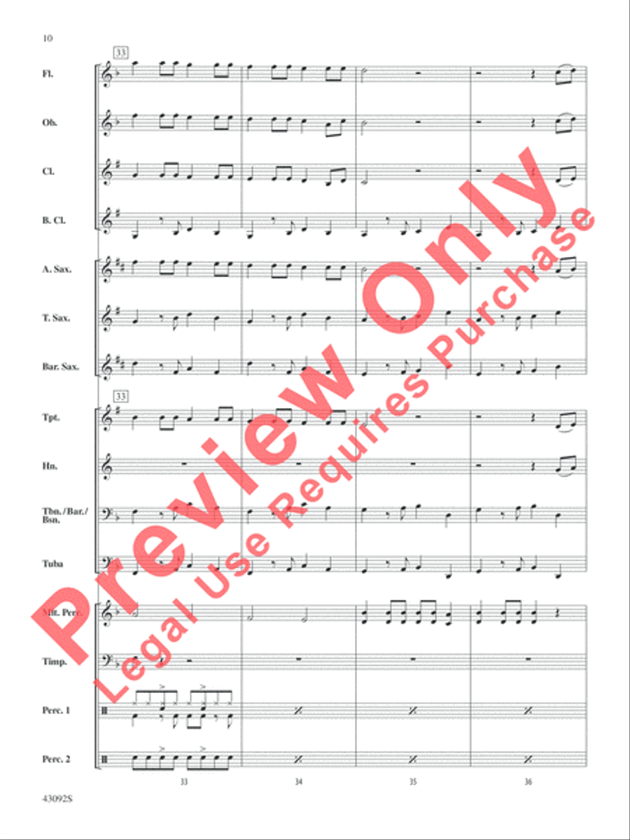 All About That Bass All About That Bass Concert Band scores gallery preview page 11