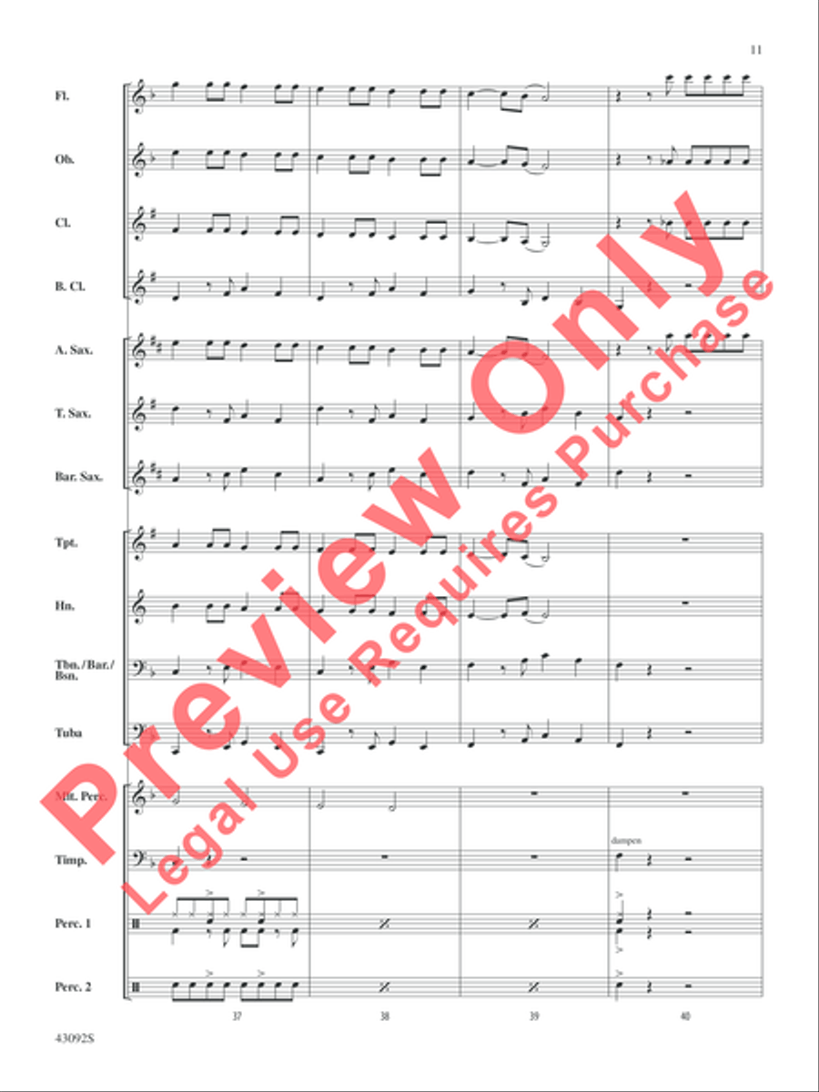 All About That Bass All About That Bass Concert Band scores gallery preview page 12