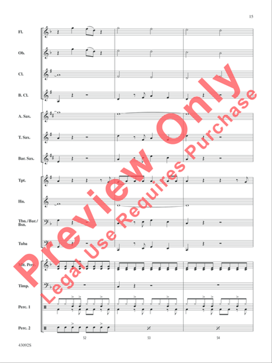 All About That Bass All About That Bass Concert Band scores gallery preview page 16