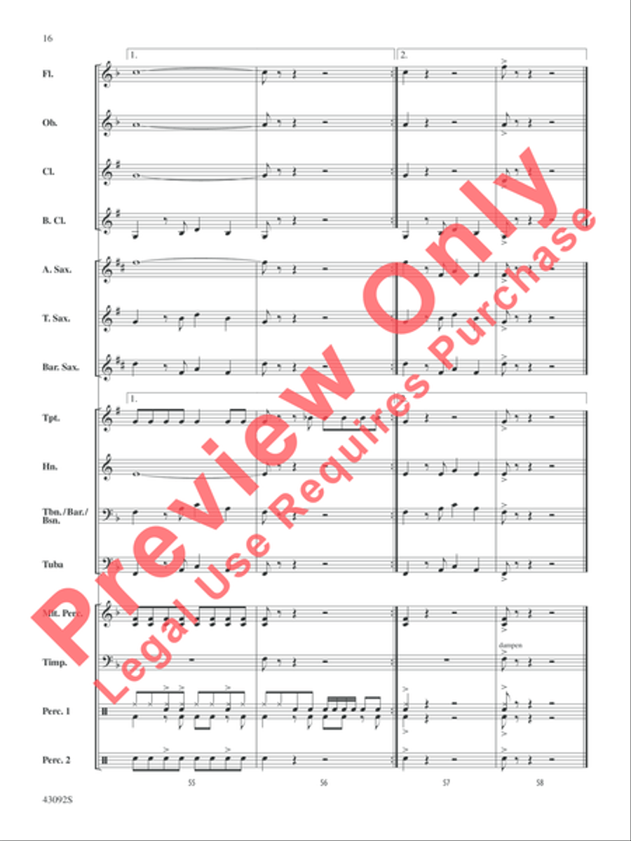 All About That Bass All About That Bass Concert Band scores gallery preview page 17