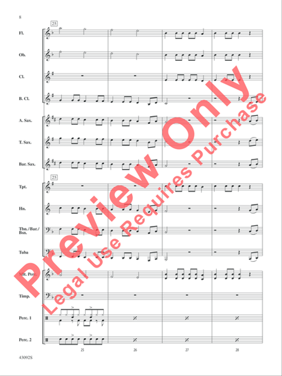 All About That Bass All About That Bass Concert Band scores gallery preview page 9