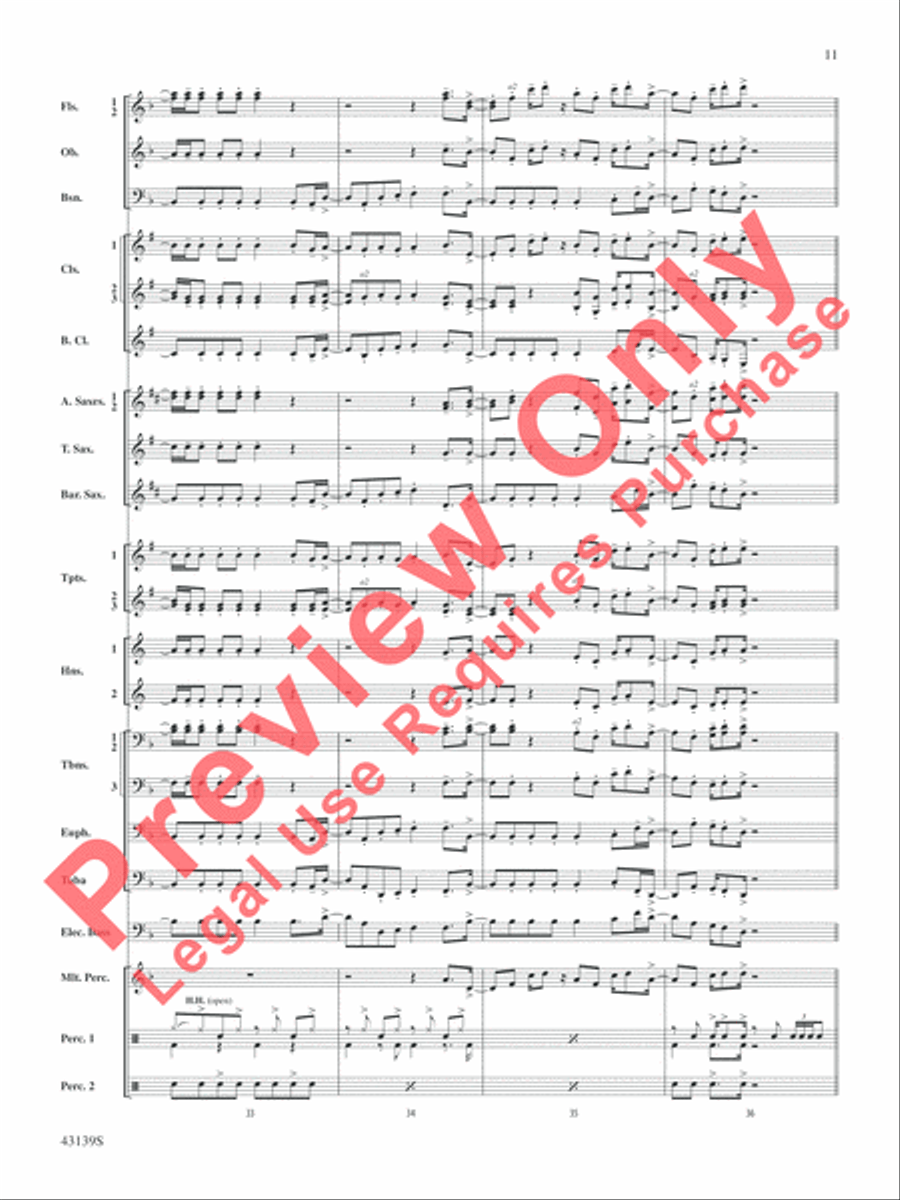 Ain't It Fun Ain't It Fun Concert Band scores gallery preview page 12
