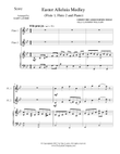 EASTER ALLELUIA MEDLEY (Trio – Flute 1, Flute 2/Piano) Score and Parts