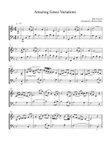 Amazing Grace Variations for vln & cello duet