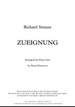 Zueignung (arr. Opus 14)