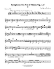 Beethoven Symphony No. 9, Movement I - Horn in F 3 (Transposed Part), Op. 125 mini preview