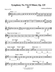 Beethoven Symphony No. 9, Movement IV - Horn in F 2 (Transposed Part), Op. 125 mini preview