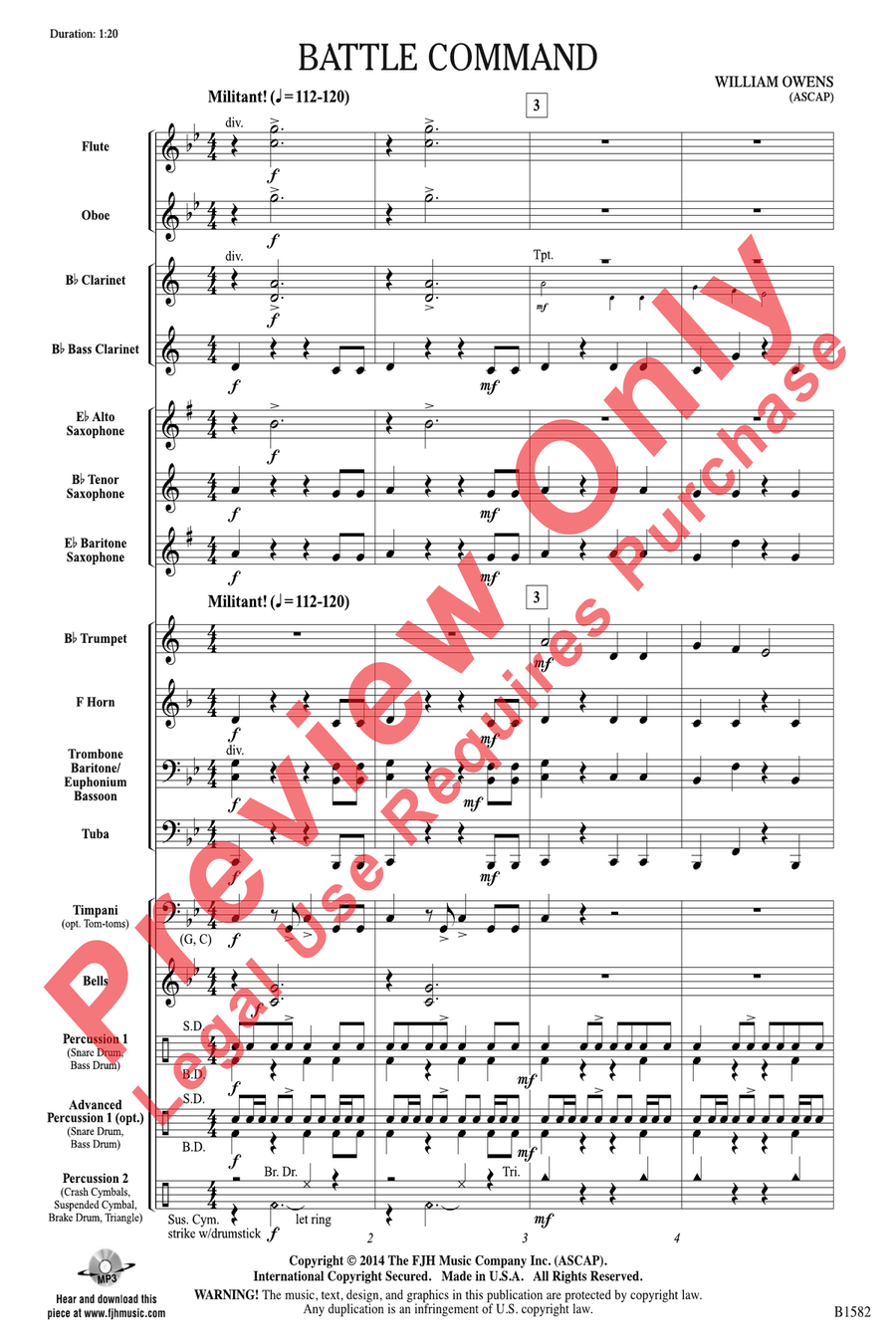 Battle Command Concert Band scores gallery preview page 3