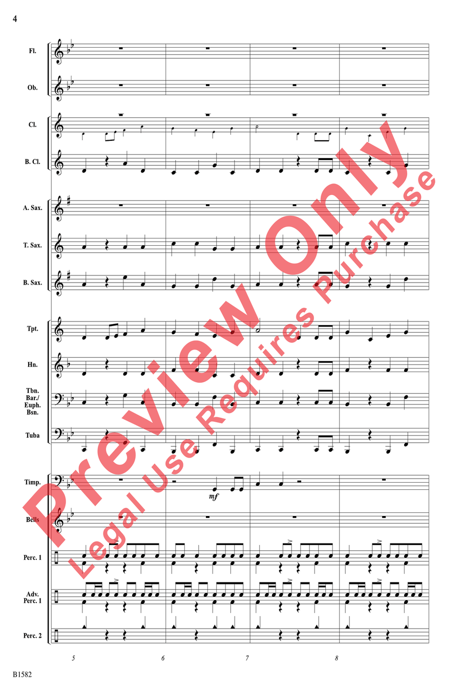 Battle Command Concert Band scores gallery preview page 4