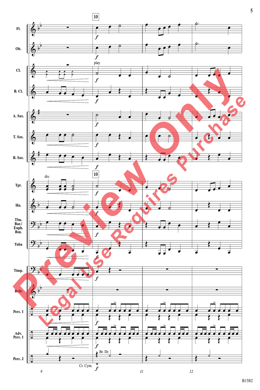 Battle Command Concert Band scores gallery preview page 5