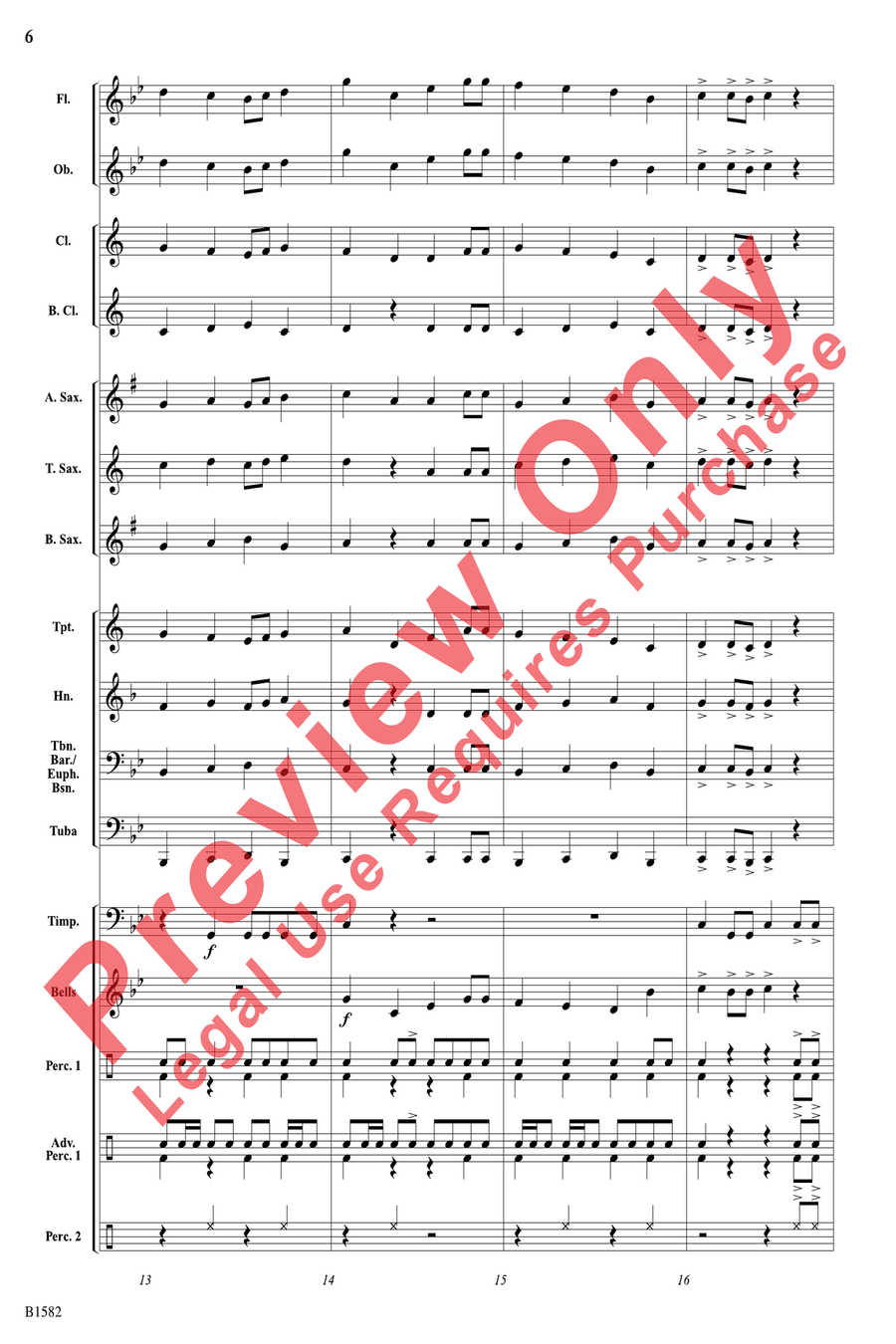 Battle Command Concert Band scores gallery preview page 6