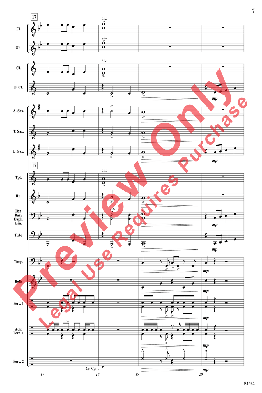 Battle Command Concert Band scores gallery preview page 7