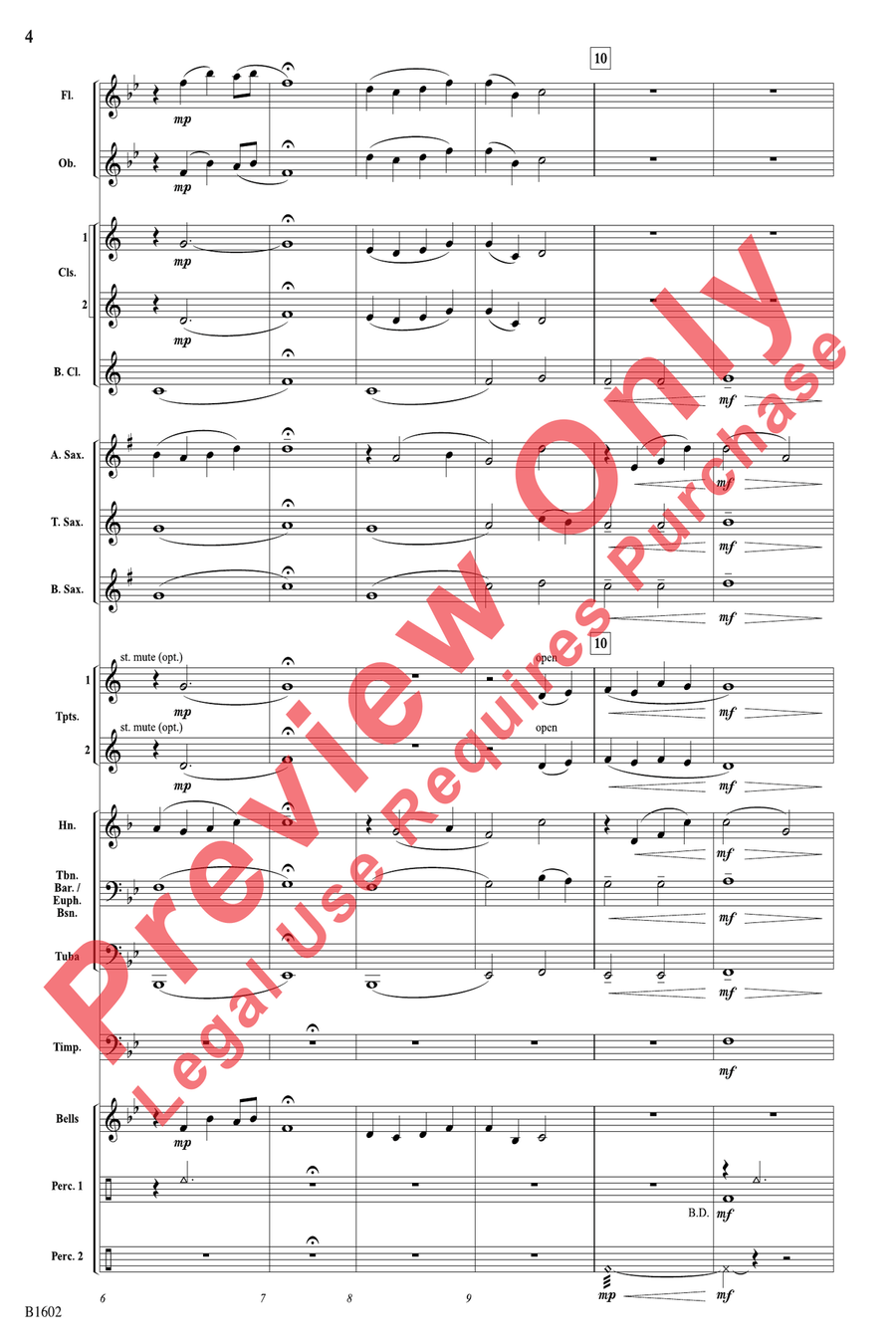 ...At Twilight ...At Twilight Concert Band scores gallery preview page 4