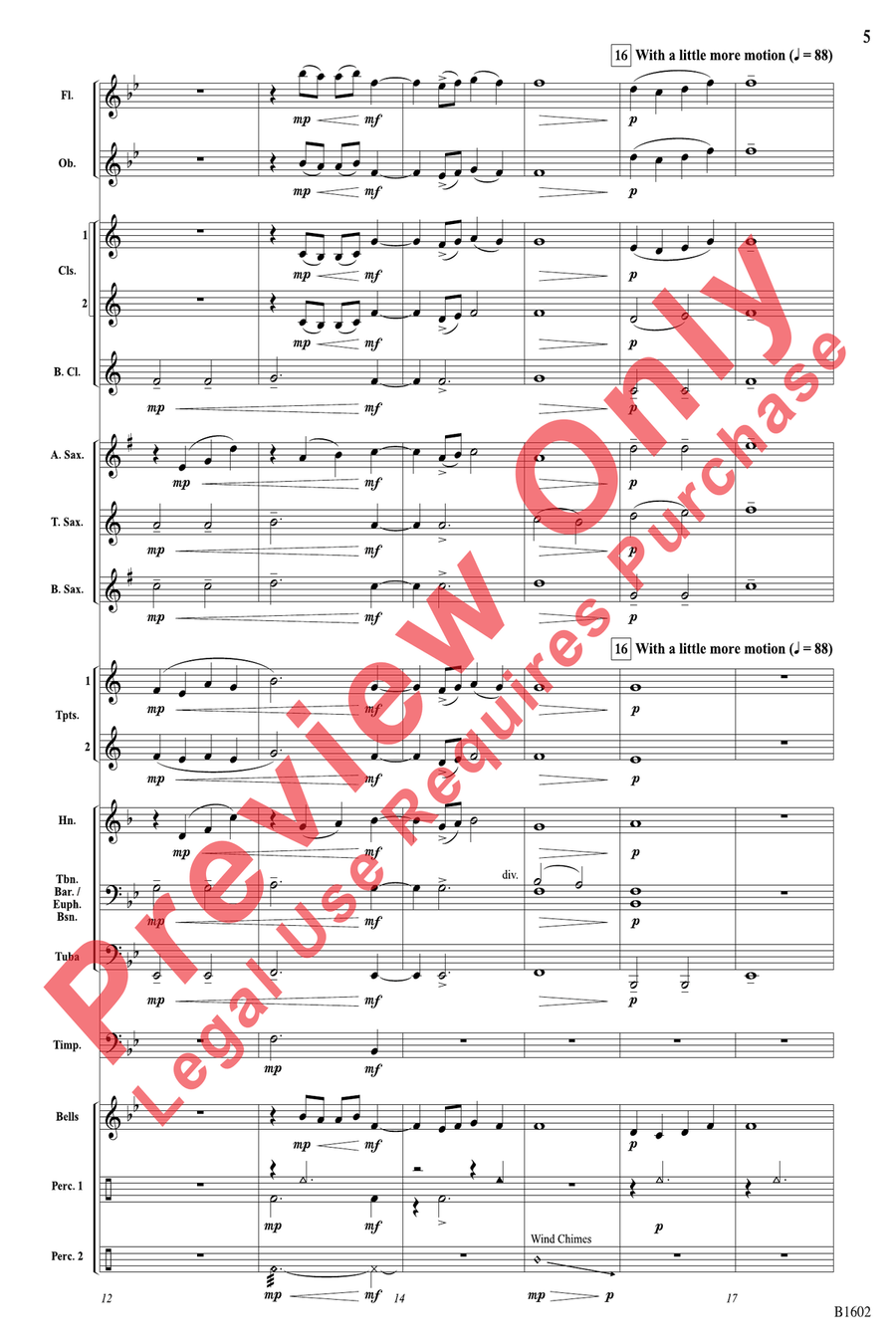 ...At Twilight ...At Twilight Concert Band scores gallery preview page 5