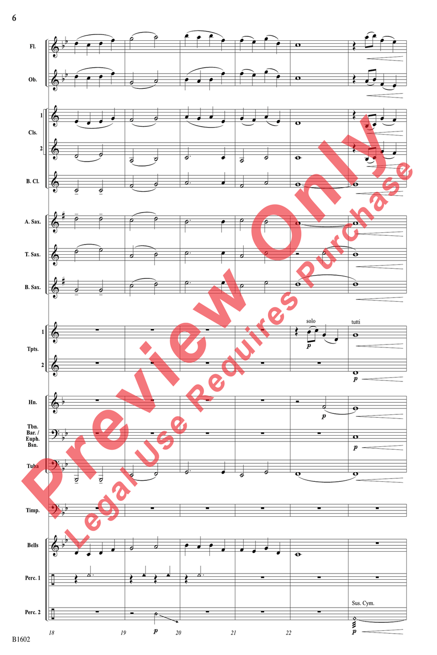 ...At Twilight ...At Twilight Concert Band scores gallery preview page 6