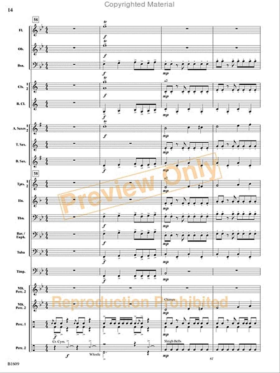 Christmas at the Circus Christmas at the Circus Concert Band scores gallery preview page 15