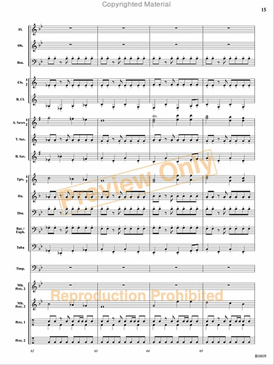Christmas at the Circus Christmas at the Circus Concert Band scores gallery preview page 16