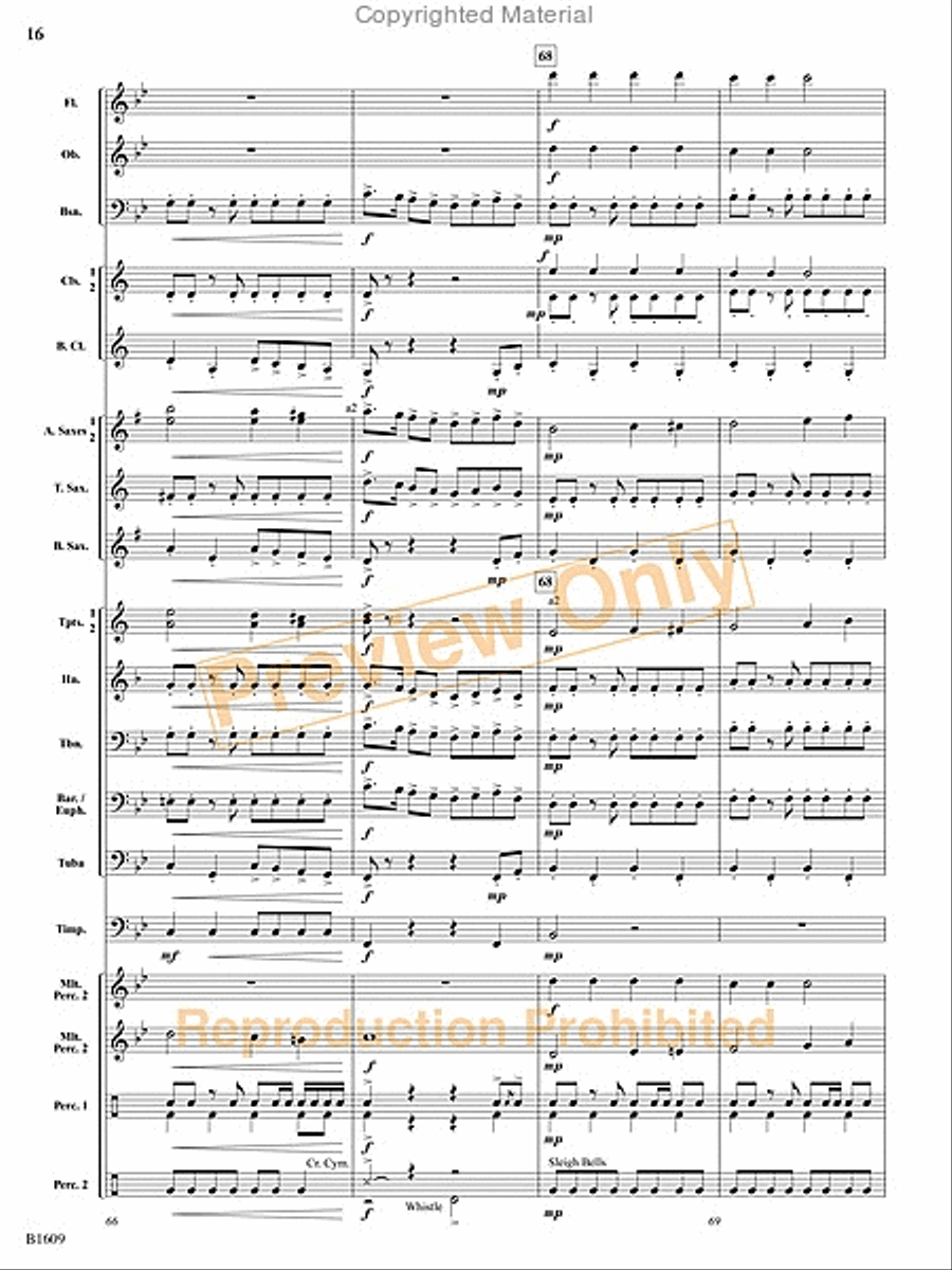 Christmas at the Circus Christmas at the Circus Concert Band scores gallery preview page 17