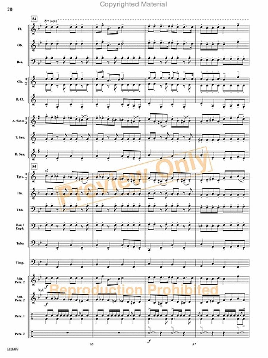 Christmas at the Circus Christmas at the Circus Concert Band scores gallery preview page 21