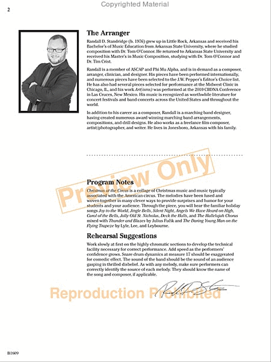 Christmas at the Circus Christmas at the Circus Concert Band scores gallery preview page 3