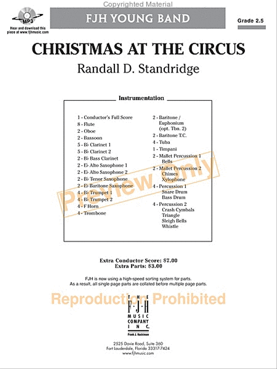 Christmas at the Circus Christmas at the Circus Concert Band scores gallery preview page 26
