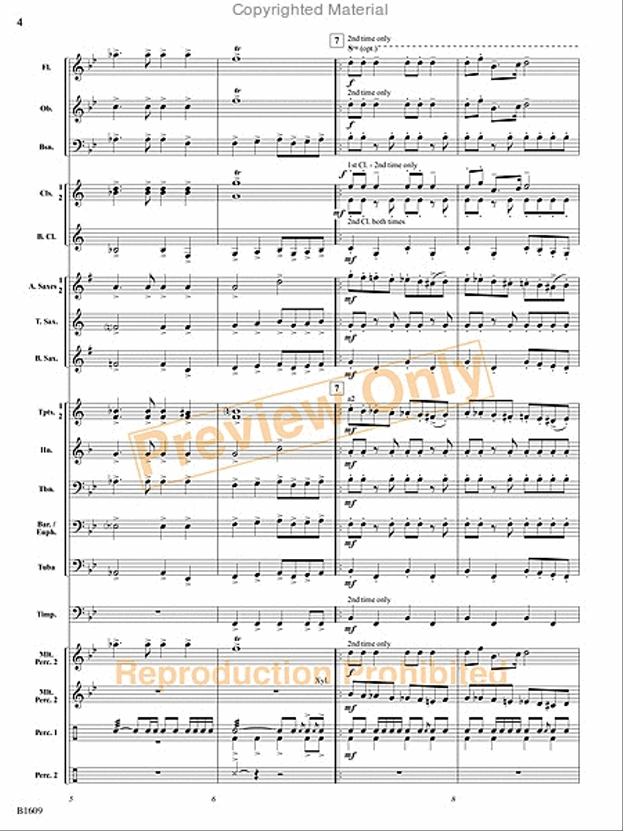 Christmas at the Circus Christmas at the Circus Concert Band scores gallery preview page 5