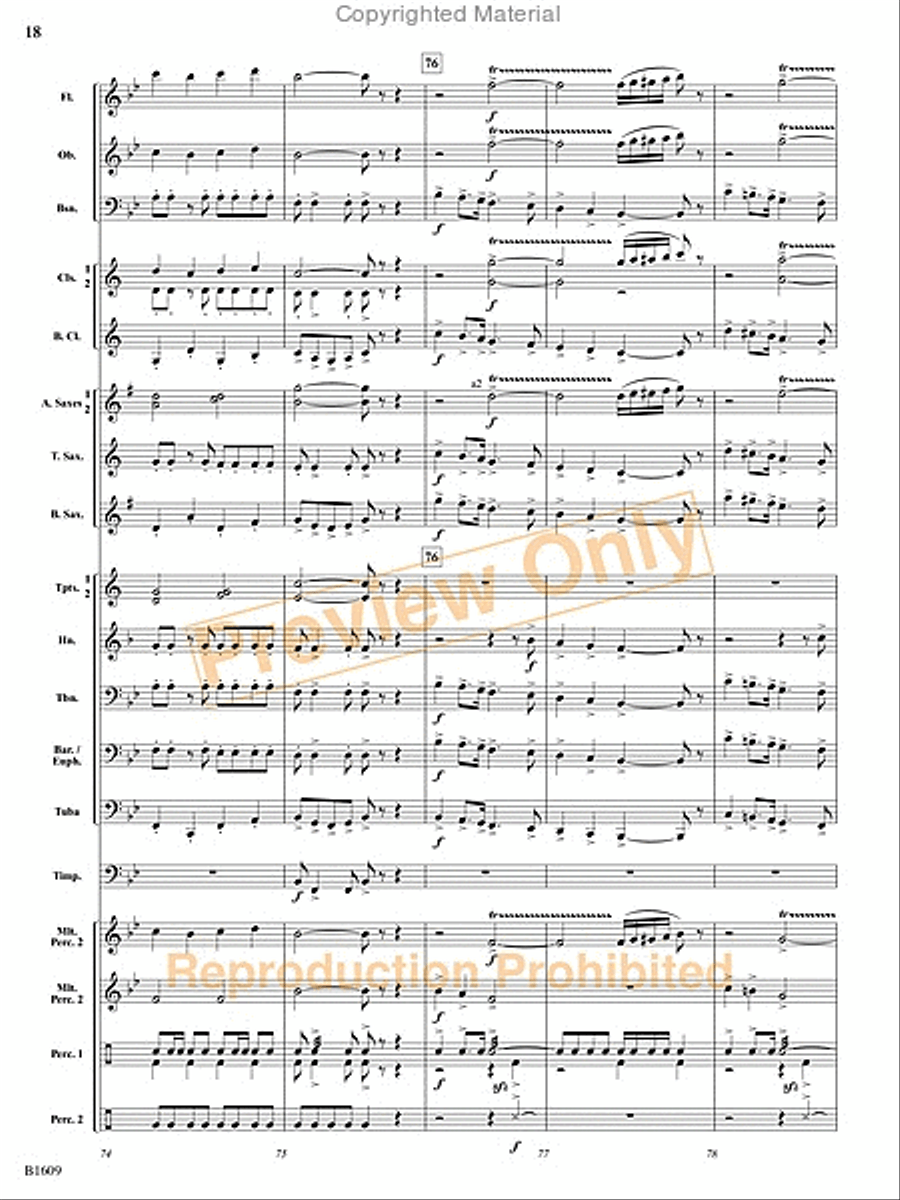 Christmas at the Circus Christmas at the Circus Concert Band scores gallery preview page 43