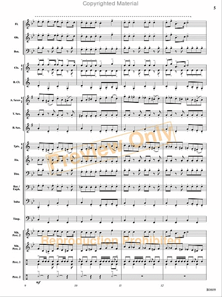 Christmas at the Circus Christmas at the Circus Concert Band scores gallery preview page 6
